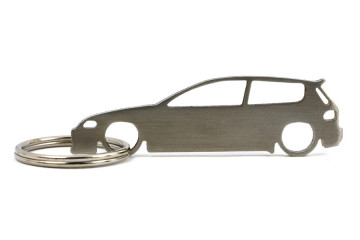 Porta Chaves em inox com silhueta com Honda Civic (5gen) EG