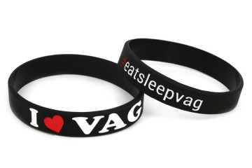 Pulseira- I Love Vag Preto