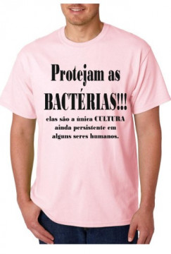 T-shirt - Protejam as Bactérias