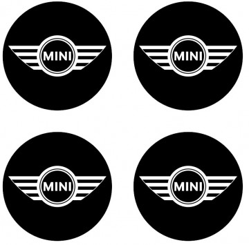 4 Autocolantes Para Centros de Jantes para MINI