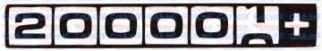 Autocolante - 200000km