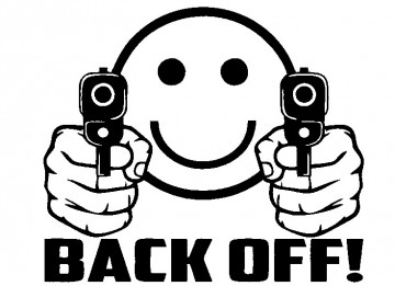 Autocolante - Back Off!