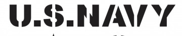 Autocolante com U.S. NAVY