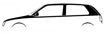 Autocolante com Volkswagen Golf Mk3 3 portas