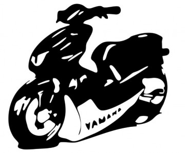 Autocolante com Yamaha Aerox Tuning