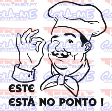 Autocolante - Este está no ponto
