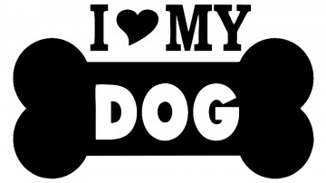 Autocolante - I love my dog