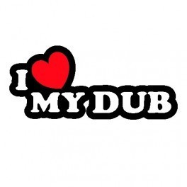Autocolante - I Love My DUB