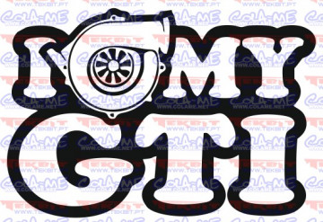 Autocolante - I Love My GTI