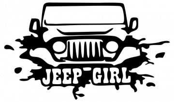 Autocolante - Jeep Girl