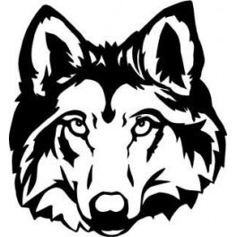 Autocolante - Lobo