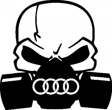 Autocolante - Máscara de Gás AUDI