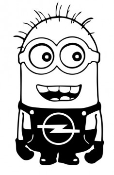 Autocolante - Minion para Opel