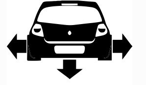 Autocolante - Renault clio 4 - baixo e largo