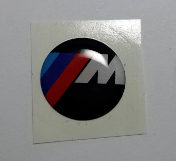 Autocolante Resinado 3D com BMW ///M - 19mm