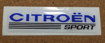 Autocolante Resinado 3D para Citroen Sport - 105 x 27mm