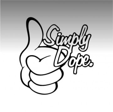 Autocolante - Simply dope