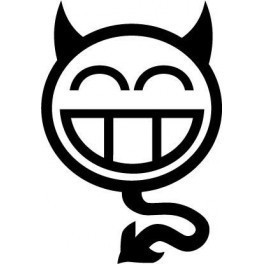 Autocolante - Smile Diabo