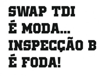 Autocolante - Swap tdi é moda... Inspecção B é foda!