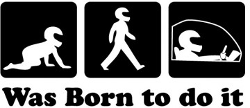 Autocolante - Was born to do it