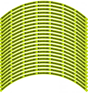 Conjunto de faixas para Jantes - Kawasaki