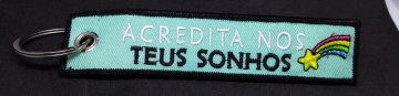 Fita Porta Chaves com "Acredita nos teus Sonhos"