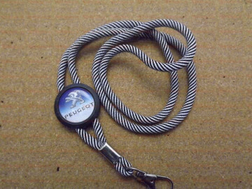 Fita Porta Chaves (lanyard) de Pescoço Ajustável para Peugeot