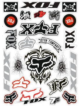Folha / Pack de Autocolantes - FOX