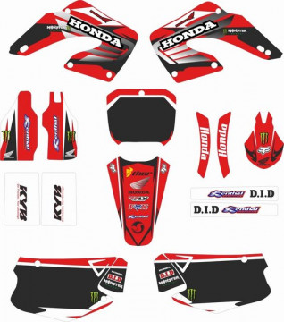 Kit Autocolantes Para Honda CR 125 / 250 00-01