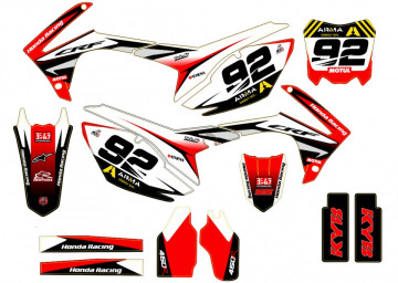 Kit Autocolantes Para HONDA CRF 450 13-16