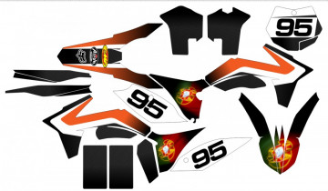 Kit Autocolantes Para KTM SX MX 11-12