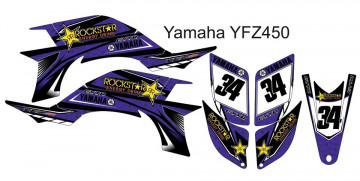 Kit Autocolantes Para Yamaha YFZ 450 03-08