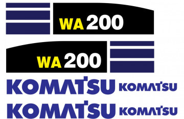 Kit de Autocolantes para KOMATSU WA 200