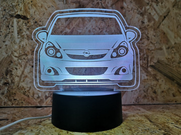 Moldura / Candeeiro com luz de presença - Opel Corsa D