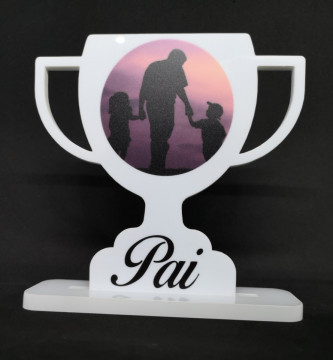 Moldura Pai - Troféu em acrílico