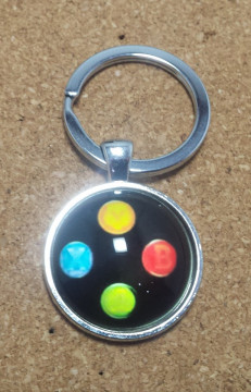 Porta Chaves - Botões estilo comando da Xbox ( Preto )