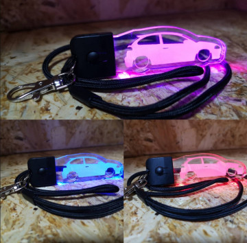 Porta Chaves com luz Multicor com Seat Ibiza 6L