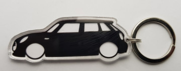 Porta Chaves de Acrílico com silhueta de Mini Cooper 5P