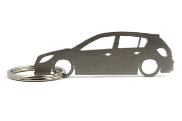 Porta Chaves em inox com silhueta com Opel Astra H