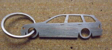 Porta Chaves em inox com silhueta da Bmw E46 Touring