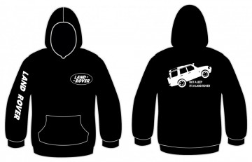 Sweatshirt com capuz com Not a jeep, Its a land rover