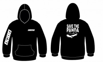 Sweatshirt com capuz com Save the Panda