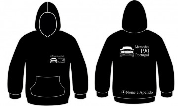 Sweatshirt com Mercedes 190 Portugal + nome