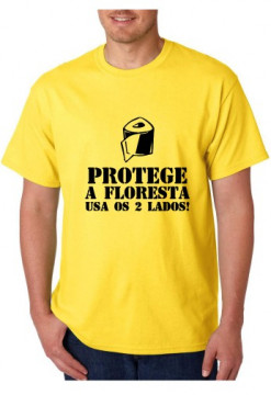 T-shirt - Protege a Floresta USA os 2 Lados