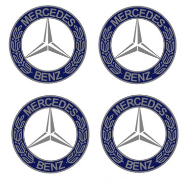 4 Autocolantes Para Centros de Jantes com Mercedes-Benz