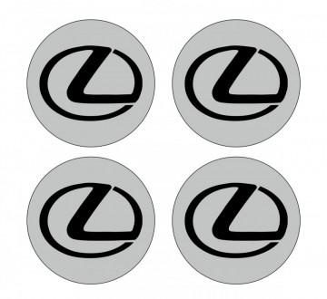 4 Autocolantes Para Centros de Jantes para Lexus