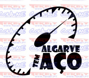 Autocolante - Algarve tem aço