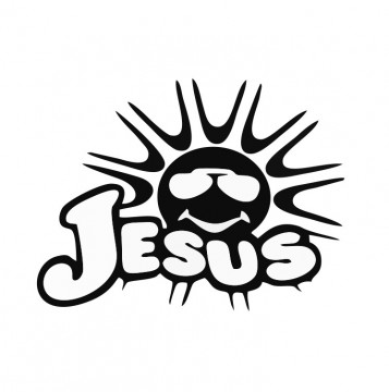 Autocolante com Jesus Sol