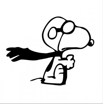 Autocolante com Snoopy