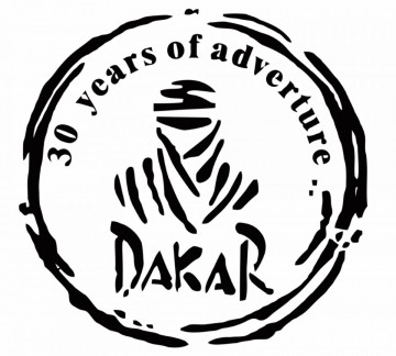 Autocolante - Dakar 30 years of adventure...